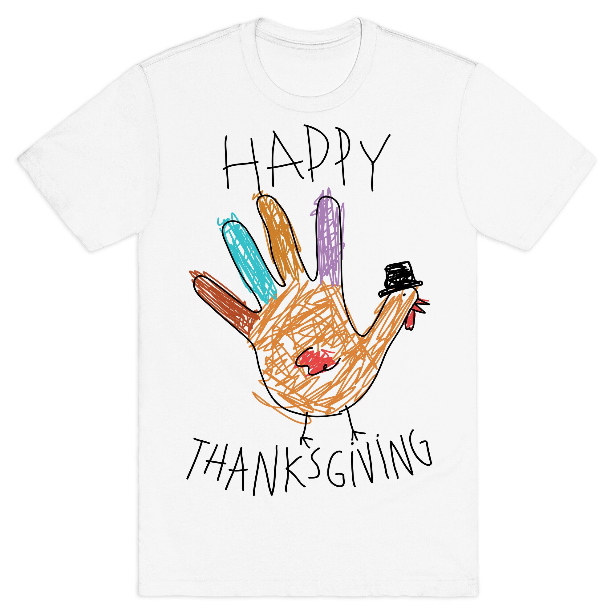 Happy Thanksgiving Hand Turkey T-Shirt